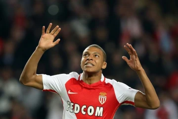 Le jeune attaquant de Monaco Kylian Mbappé lors du match face à Manchester City en Ligue des champions au stade Louis II, le 15 mars 2017