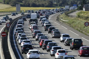 Sur l'A7 entre Vienne et Valence, le 12 août 2017