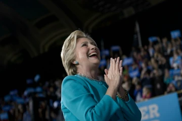 Hillary Clinton en meeting le 6 novembre  2016 à Cleveland dans l'Ohio