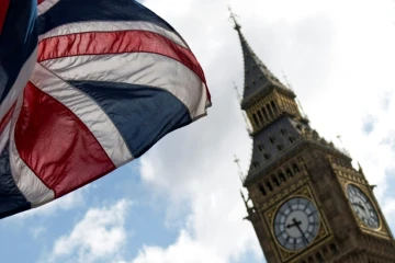 Big Ben et le drapeau britannique à Londres, le 7 juin 2017