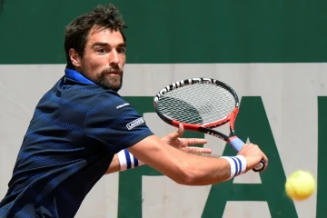 Le Français Jérémy Chardy face au Tchèque Adam Pavlasek, le 25 mai 2016 à Roland-Garros