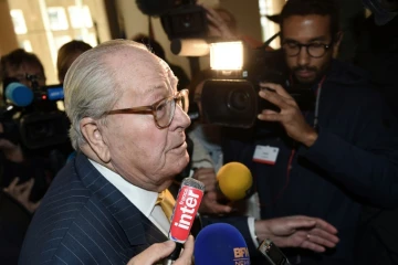 L'ex-président du FN Jean-Marie Le Pen le 16 octobre 2015 à Marseille