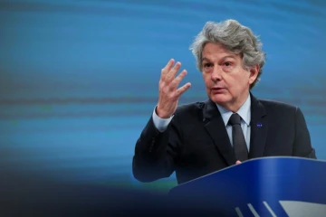Le commissaire européen au marché intérieur Thierry Breton à Bruxelles le 15 décembre 2020