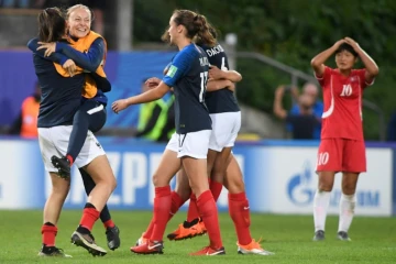 L'équipe de France féminine des moins de 20 ans a écarté la Corée du Nord, en quarts de finale, le 16 août 2018 à Concarneau