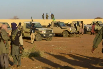 D'anciens rebelles dans un camp de regroupement à Gao au Mali, le 9 janvier 2017