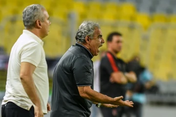 Faouzi Benzarti, alors entraîneur de l'Espérance Sportive de Tunis, opposée aux Egyptiens d'Al-Ahly à Alexandrie, le 16 septembre 2017