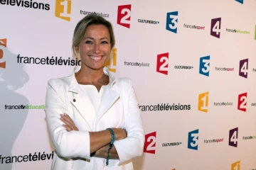 La journaliste Anne-Sophie Lapix, le 26 août 2014 à Paris