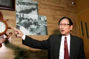 Tran Trong Duyet, ancien directeur de la prison de Hoa Lo à Hanoï, chez lui à Haiphong dans le nord du Vietnam, le 3 janvier 2018