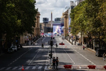 Une vue des environs de la place de la Concorde, où auront lieu la cérémonie d'ouverture des Jeux paralympiques, le 21 août 2024