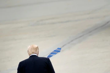Donald Trump sur la base Marine One d'Andrews Base  dans Maryland, le 13 mai 2017