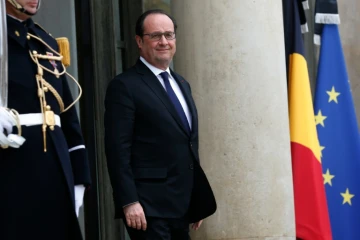 Le président français François Hollande -ici à l'Elysée le 24 mars 2016- estime  que le réseau des attentats de Paris et Bruxelles est "en voie d'être anéanti" mais que d'autres entetiennent "la menace"