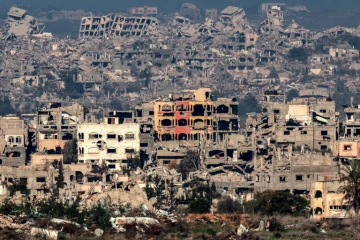 Destructions à Gaza, vues depuis Israël, le 13 janvier 2025