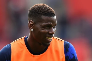 Le joueur français de Manchester United s'échauffe lors du match à Southampton le 31 août 2019