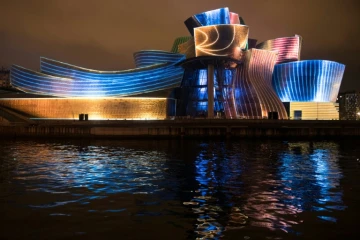Photo d'archives prise le 11 octobre 2017 du musée Guggenheim à Bilbao