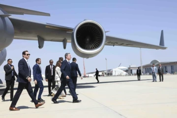 Le secrétaire d'Etat Antony Blinken arrive à El-Alamein en Egypte, le 20 aoput 2024 