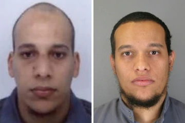 Photos diffusées le 8 janvier 2015 par la police des frères Chérif (g) et Saïd Kouachi auteurs des attaques contre Charlie Hebdo