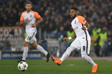 Le milieu brésilien du Shakhtar Donetsk, Fred, en Ligue des champions contre l'AS Rome, le 13 mars 2018 à Rome