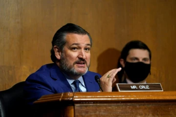 Le sénateur républicain Ted Cruz lors d'une réunion d'une commission du Sénat des Etats-Unis le 10 novembre 2020 à Washington  