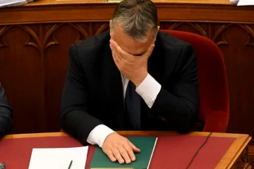Le Premier ministre hongrois Viktor Orban, lors d'une session au Parlement, le 8 novembre 2016 à Budapest