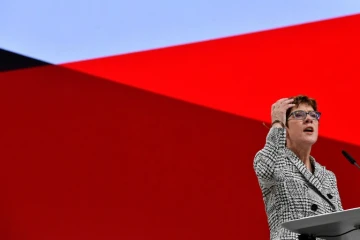 Annegret Kramp-Karrenbauer le 7 décembre 2018 à Hambourg 