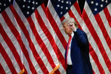 Donald Trump lors d'un meeting à Asheville, en Caroline du Nord, le 14 août 2024