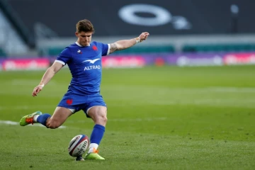 L'ouvreur du XV de France Matthieu Jalibert face à l'Angleterre, lors du tournoi des Six nations, le 13 mars 2021 à Twickenham