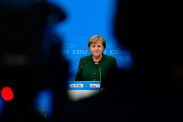La chancelière allemande Angela Merkel à Berlin, le 27 novembre 2017