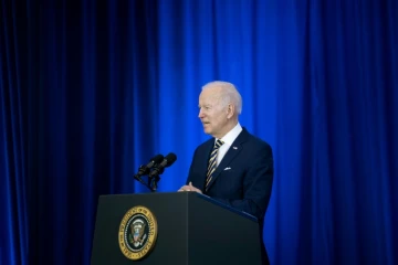 Le président américain Joe Biden lors d'un discours en Virginie, le 10 février 2022