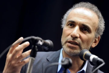 L'intellectuel musulman Tariq Ramadan lors d'une conférence en mars 2012