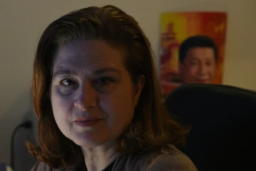 La correspondante de l'hebdomadaire L'OBS Ursula Gauthier dont l'expulsion de Pékin est imminente, le 26 décembre 2015 à Pékin 