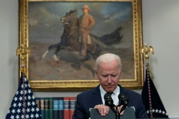 Le président américain Joe Biden à la Maison Blanche, le 22 août 2021 à Washington