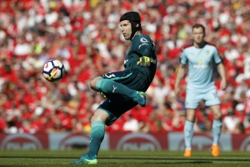 Le gardien tchèque d'Arsenal Petr Cech lors d'un match contre Burnley, le 6 mai 2018 à l'Emirates Stadium