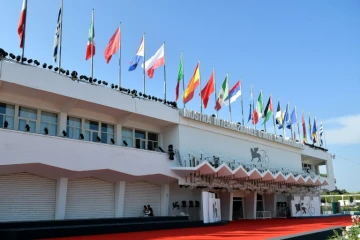 Le palais du cinéma qui accueille la 76e Mostra du 28 août au 7 septembre 2019, à Venise le 27 août 2019
