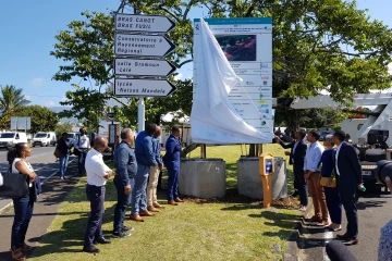 lancement travaux tcsp saint benoi?t