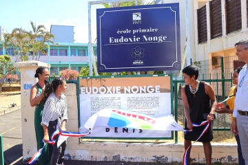 inauguration de la plaque Eudoxie Nonge