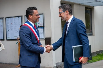 Le préfet Jérôme Filippini en visite au Port