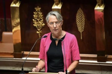 La Première ministre Elisabeth Borne devant l'Assemblée nationale