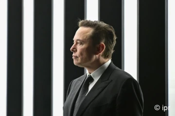Elon Musk lors de l'inauguration de la "méga-usine" de Tesla à Grünheide