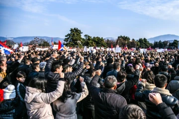 Nagorny Kabarakh: manifestations contre le blocage d'un axe vital vers l'Arménie (AFP)