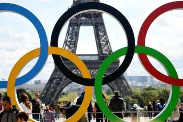 Les anneaux olympiques à Paris