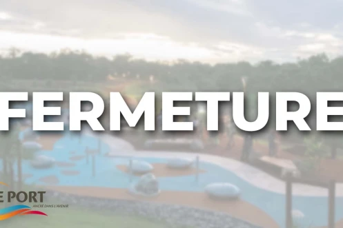 Le Port : prolongation de la fermeture temporaire des jeux d’eau