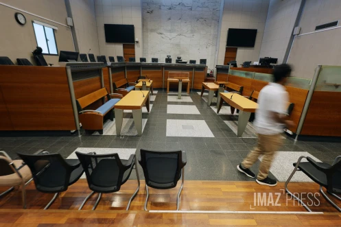 salle de la cour assises , tribunal 