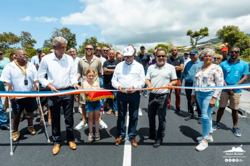 inauguration de l'ouvrage d'art de la ravine Jean-Petit à Saint-Joseph