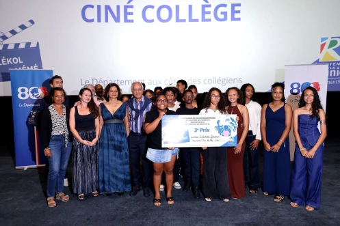 Département : le collège Raymond Vergès remporte le premier prix du Ciné collège