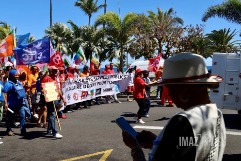 mobilisation de l'intersyndicale de la fonction publique à la prefecture