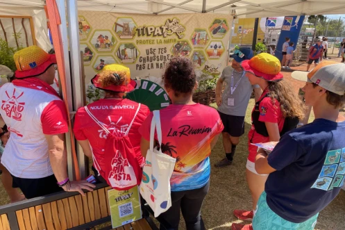 Grand Raid : La micro-forêt du Département présente au stade de la Redoute