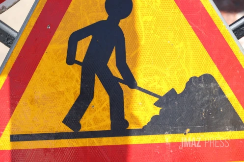 panneau travaux