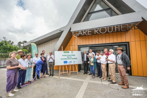 inauguration de la nouvelle gare routière de la Plaine des Cafres 