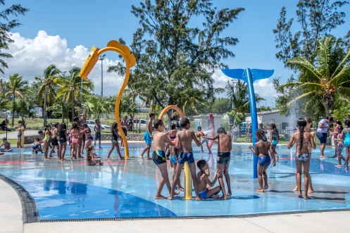 Le Port : les jeux d'eau en mode hiver