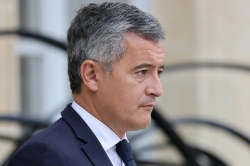Le ministre de la Justice, Gérald Darmanin, à la sortie de l'Elysée, le 10 juin 2026 à Paris